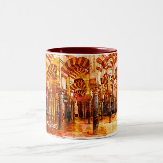 Das echte Spanien Cordoba Zweifarbige Tasse (Mittel)