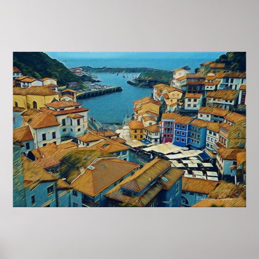 Das echte Spanien - Cudillero Poster (Vorne)