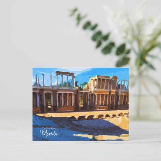 Das echte Spanien Merida Postkarte (Stehend Vorderseite)