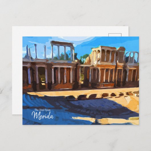 Das echte Spanien Merida Postkarte (Vorne/Hinten)