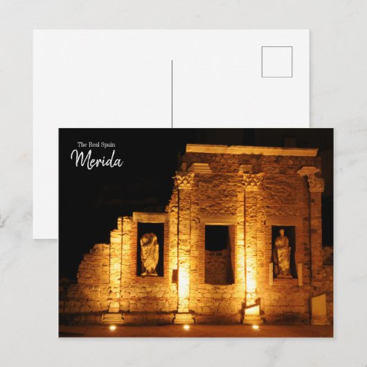 Das echte Spanien Merida Postkarte (Vorne/Hinten)