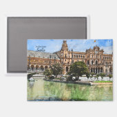 Das echte Spanien - Sevilla Magnet (Vorderseite/Rückseite)