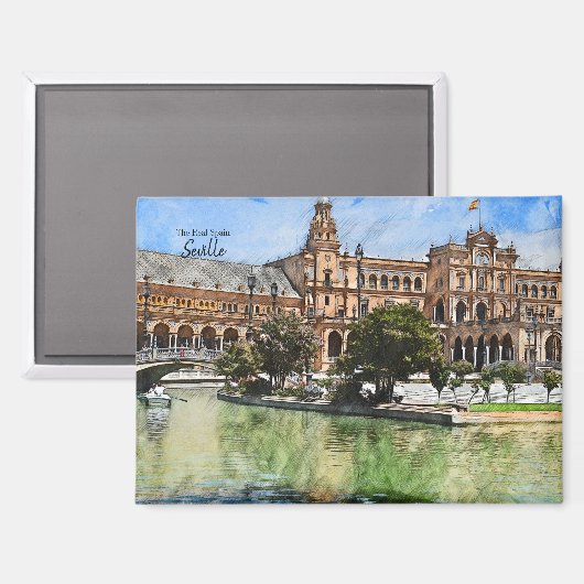 Das echte Spanien - Sevilla Magnet (Vorderseite/Rückseite)