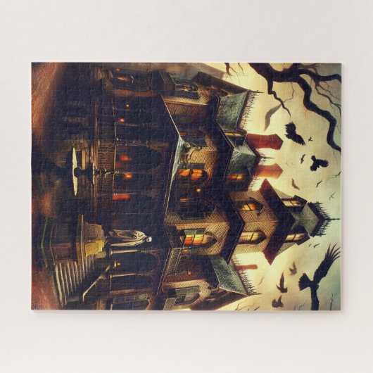 Das Edgar Allan Poe Macabre Mansion Puzzle (Horizontal)