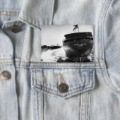 Das Edmund Fitzgerald Vintage Great Lakes Schiff Button (Insitu)