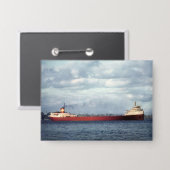 Das Edmund Fitzgerald Vintage Great Lakes Schiff Button (Vorderseite/Rückseite)