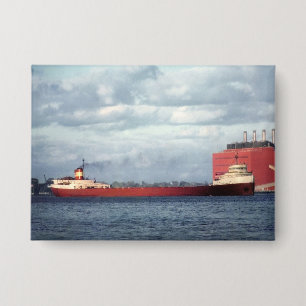Das Edmund Fitzgerald Vintage Great Lakes Schiff Button