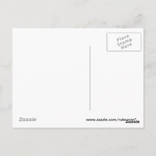 Das Egret Postkarte (Rückseite)