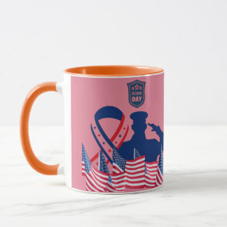 Das Ehrenbanner rosig Tasse