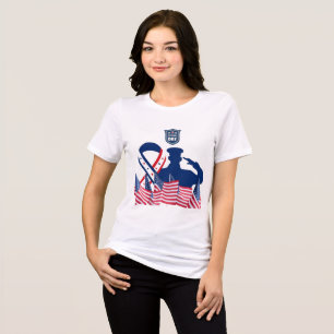 Das Ehrenbanner weiß Tri-Blend Shirt