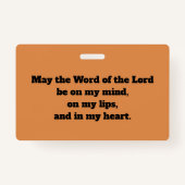 Das ehrwürdige Abzeichen "Bede Preaching" (P 008;  Ausweis (Rückseite)