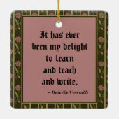 das Ehrwürdige Preaching (P 008); Zitat) Keramikornament (Rückseite)