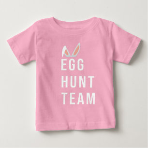 Das Ei-Jagdteam Ostern, Er ist zu Ostern aufgestan Baby T-shirt