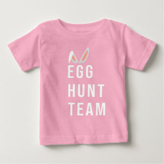Das Ei-Jagdteam Ostern, Er ist zu Ostern aufgestan Baby T-shirt