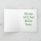 Das Eichhörnchen, das Birdfeeder anhaftet, Karte (Innenseite)