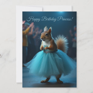 Das Eichhörnchen der Prinzessin Feiertagskarte