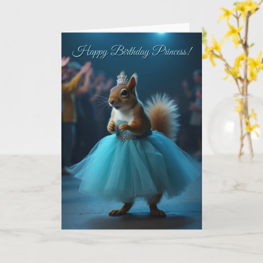 Das Eichhörnchen der Prinzessin Karte (Gelbe Blume)