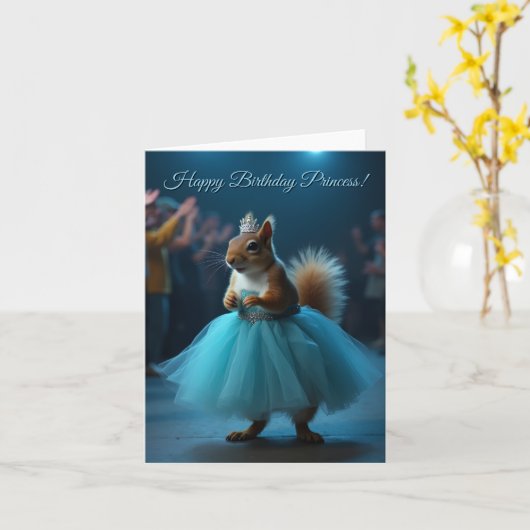 Das Eichhörnchen der Prinzessin Karte (Gelbe Blume)