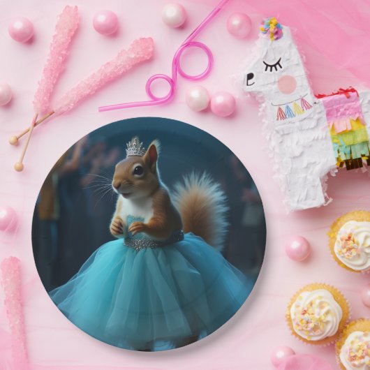 Das Eichhörnchen der Prinzessin Pappteller (Party)