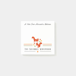 Das Eichhörnchen flüstert Niedliche benutzerdefini Post-it Klebezettel