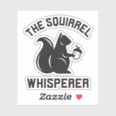 Das Eichhörnchen flüstert | Squirrel Lover Aufkleber (Blatt)