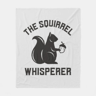 Das Eichhörnchen flüstert Squirrel Lover Fleecedecke