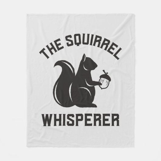Das Eichhörnchen flüstert | Squirrel Lover Fleecedecke (Vorderseite)