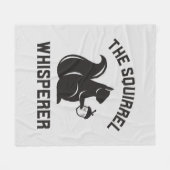 Das Eichhörnchen flüstert | Squirrel Lover Fleecedecke (Vorderseite (Horizontal))