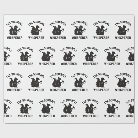 Das Eichhörnchen flüstert | Squirrel Lover Geschenkpapier (Flach)