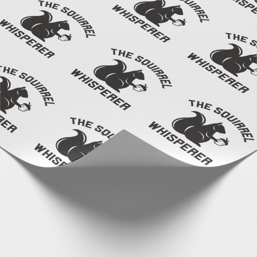 Das Eichhörnchen flüstert | Squirrel Lover Geschenkpapier (Ecke)