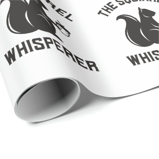 Das Eichhörnchen flüstert | Squirrel Lover Geschenkpapier (Rolleneckpunkt)