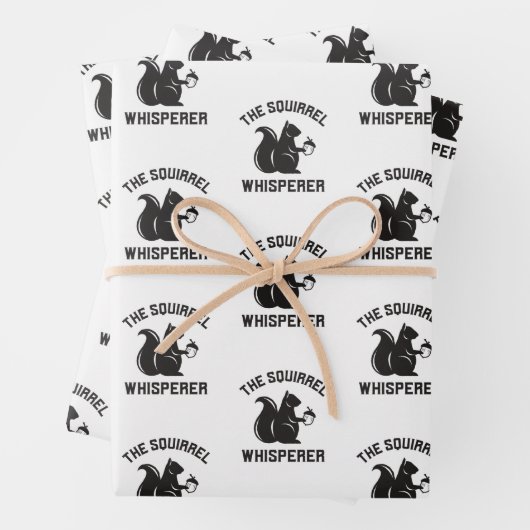 Das Eichhörnchen flüstert | Squirrel Lover Geschenkpapier Set (Beispiel)