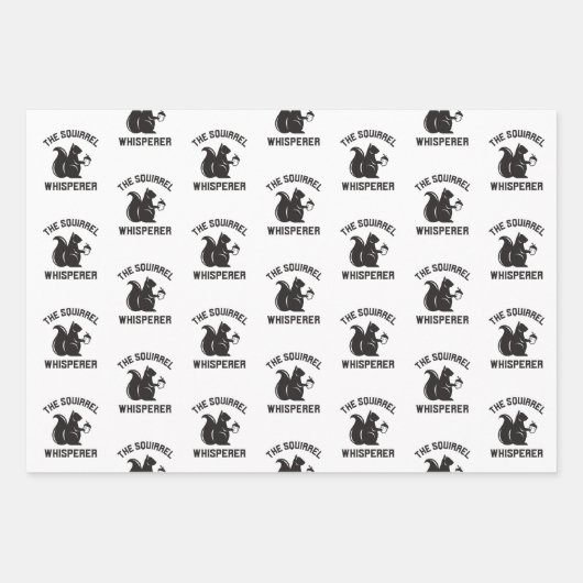 Das Eichhörnchen flüstert | Squirrel Lover Geschenkpapier Set (Vorderseite)