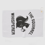 Das Eichhörnchen flüstert | Squirrel Lover Golfhandtuch (Horizontal)