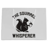 Das Eichhörnchen flüstert | Squirrel Lover Große Geschenktüte (Vorderseite)