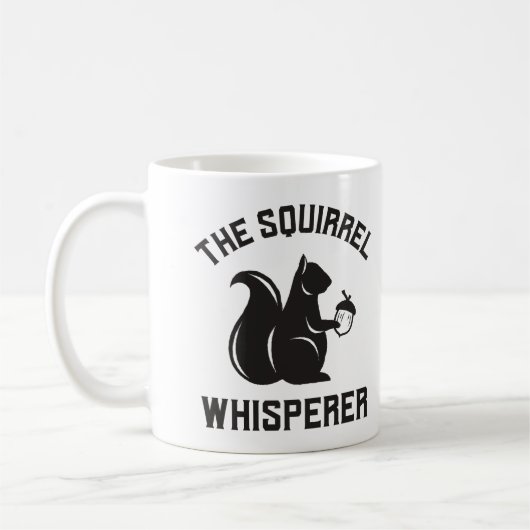 Das Eichhörnchen flüstert | Squirrel Lover Kaffeetasse (Links)