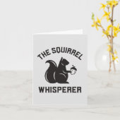 Das Eichhörnchen flüstert | Squirrel Lover Karte (Gelbe Blume)