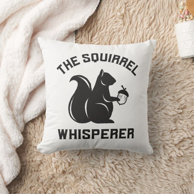 Das Eichhörnchen flüstert | Squirrel Lover Kissen (Decke)