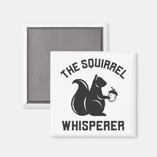 Das Eichhörnchen flüstert | Squirrel Lover Magnet (Vorderseite/Rückseite)