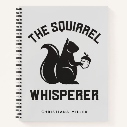 Das Eichhörnchen flüstert | Squirrel Lover Notizblock (Vorderseite)