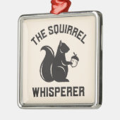 Das Eichhörnchen flüstert | Squirrel Lover Ornament Aus Metall (Links)