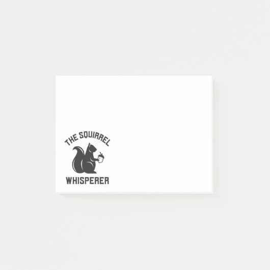 Das Eichhörnchen flüstert | Squirrel Lover Post-it Klebezettel (Vorderseite)