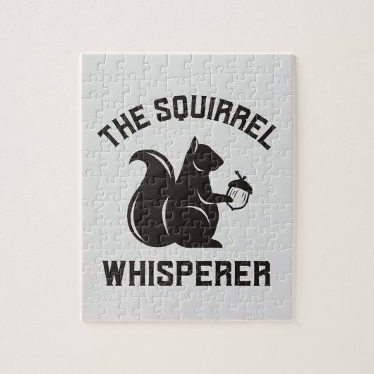 Das Eichhörnchen flüstert | Squirrel Lover Puzzle (Vertikal)