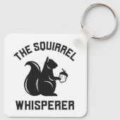 Das Eichhörnchen flüstert | Squirrel Lover Schlüsselanhänger (Rückseite)