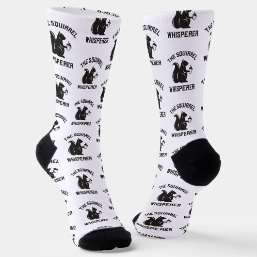 Das Eichhörnchen flüstert | Squirrel Lover Socken (Gewinkelt)