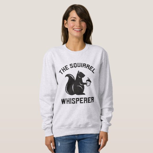 Das Eichhörnchen flüstert | Squirrel Lover Sweatshirt (Vorne ganz)