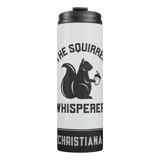Das Eichhörnchen flüstert | Squirrel Lover Thermosbecher (Vorderseite)