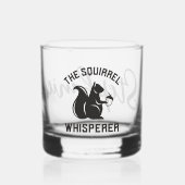 Das Eichhörnchen flüstert | Squirrel Lover Whiskyglas (Vorderseite)