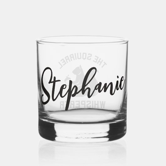 Das Eichhörnchen flüstert | Squirrel Lover Whiskyglas (Rückseite)