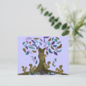 Das Eichhörnchen-Haus Postkarte (Stehend Vorderseite)